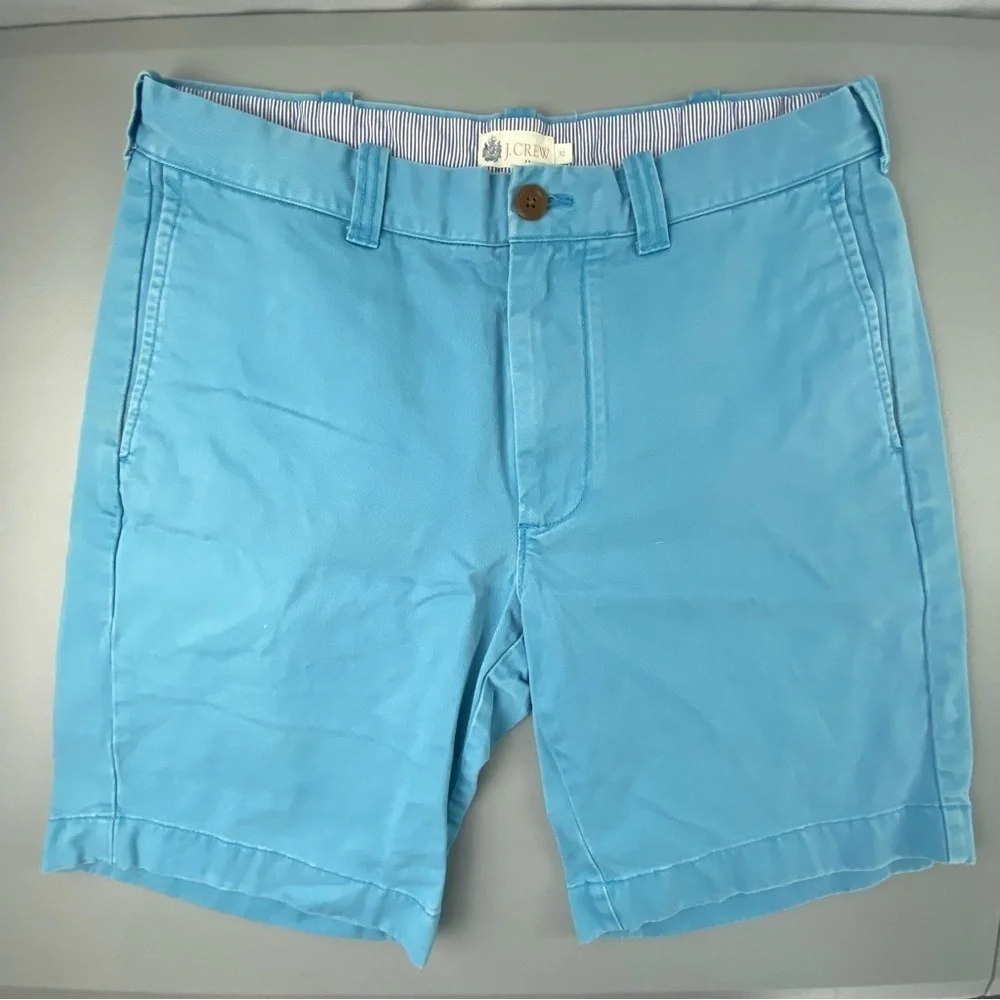 J. Crew aqua turquoise Blue Chino Shorts Men's SZ 32